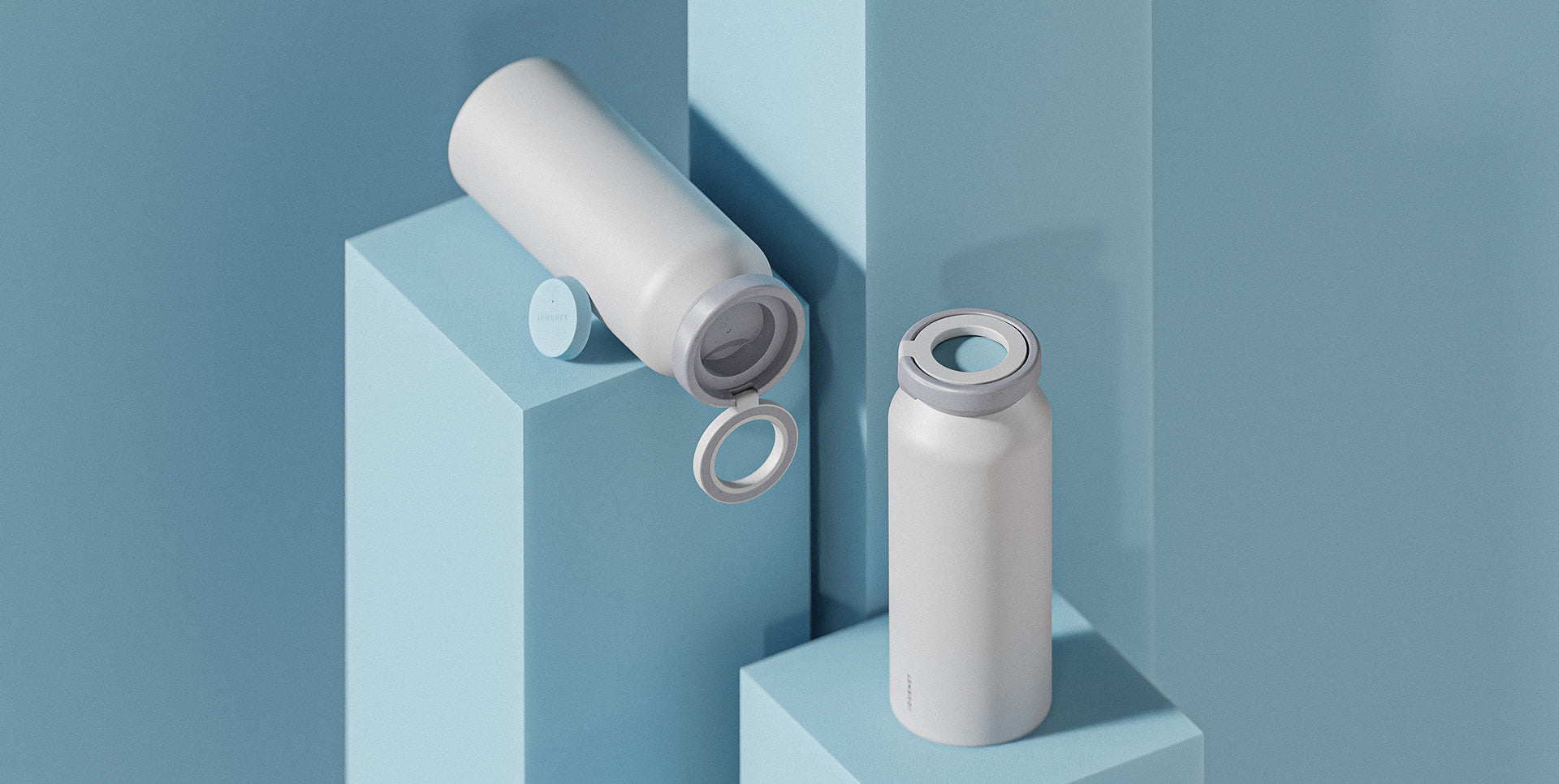 JOURNEY's Debut Drink Bottle Features LOC8 Finder Tech, and Doubles as a Phone Stand/Tripod