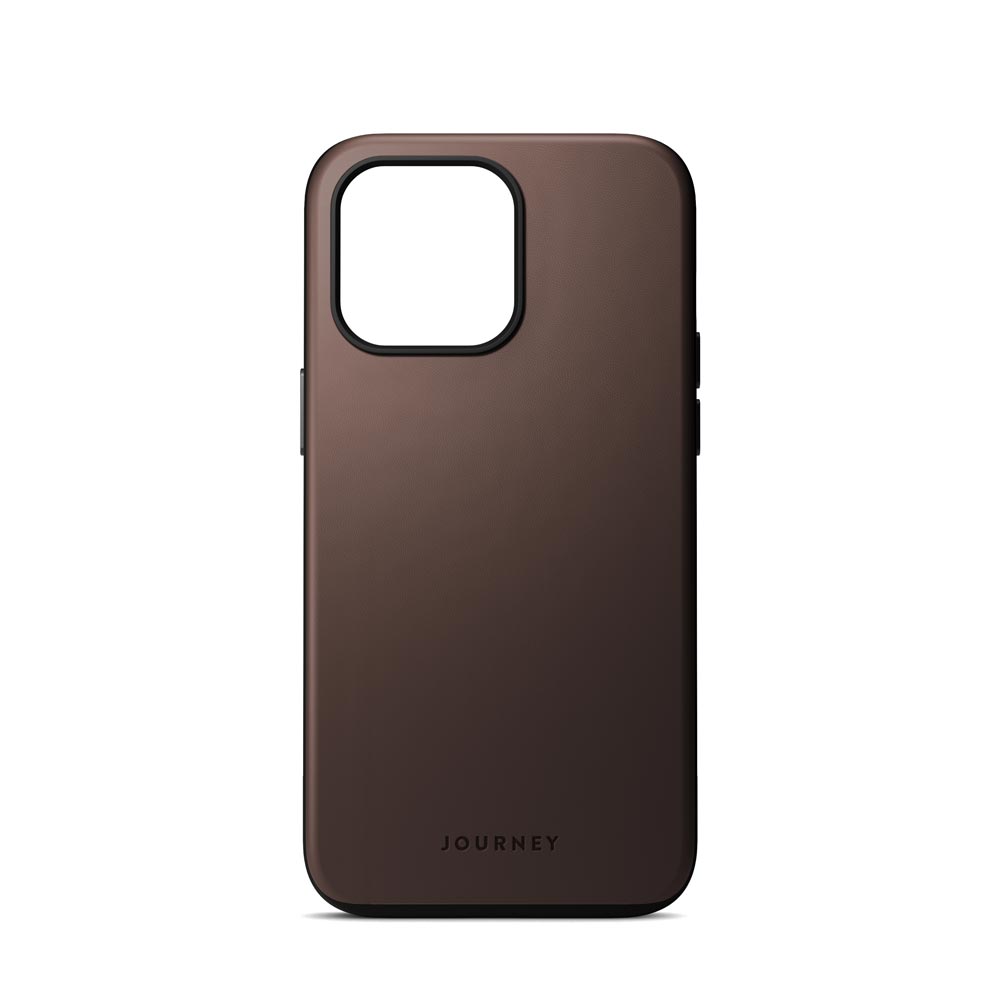 Journey iPhone 15 Leather Case iPhone 15 Pro / Saddle Brown