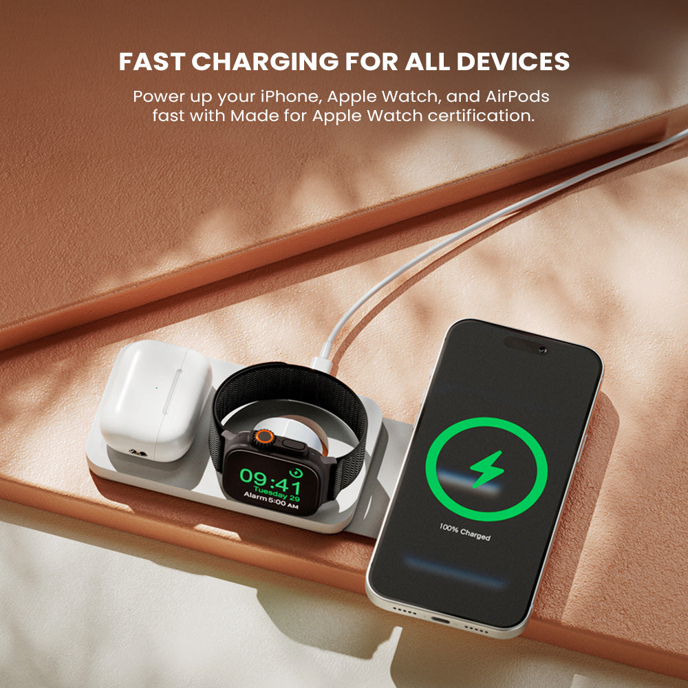 SWIV 3-in-1 Foldable Wireless Charging  Station