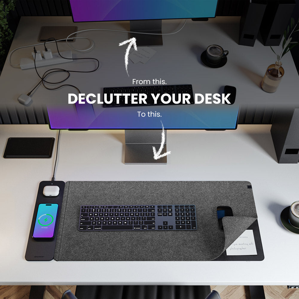 Just stumbled upon the ALTI ULTRA wireless charging desk mat – the