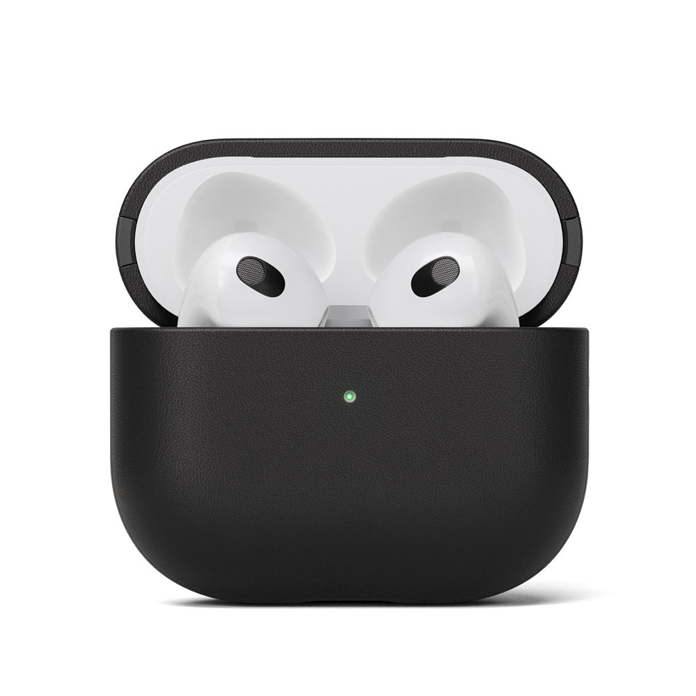 Space Whale Astronaut Airpods 3 Case Eco Black Brown Leather 